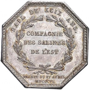FRANCE Louis XVIII (1755-1824) Jeton 1806 Les salines de la...