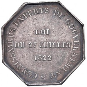 FRANCIA Gettone 1831 Commissari esperti del governamento, le...