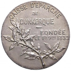 FRANCIA Medaglia posteriore al 1880 Cassa di risparmio di Du...