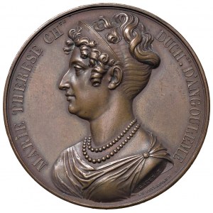 FRANCE Médaille 1823 M.T.Carlotta Duchesse d'Angoulême, dét...
