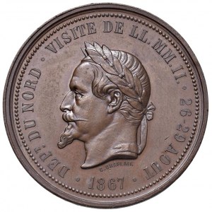 FRANCE Médaille Napoléon III 1867 Chambre de Commerce de L...