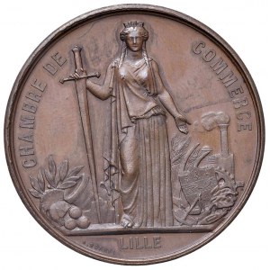 FRANCE Médaille Napoléon III 1867 Chambre de Commerce de L...