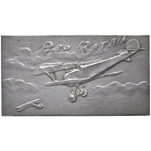 FRANCE. Plaque artistique frappée pour Aviation sans ...