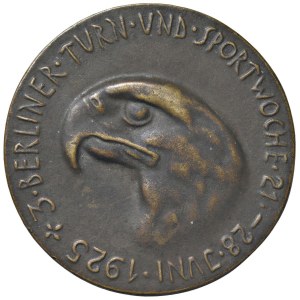 GERMANIA Medaglia artistica coniata 1925 Premio onorario del...