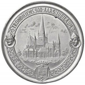 NORVEGIA Medaglia coniata 1897 900' Anniversario di Tronheim...
