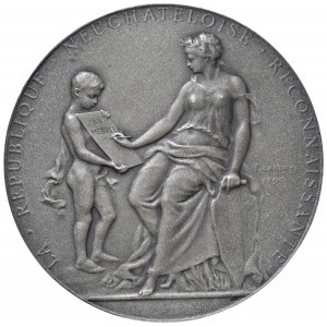 SUISSE - Médaille Art nouveau de Neuchâtel frappée en 1927 ...