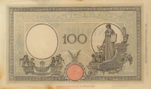 BANK OF ITALY 100 Lire 09/12/1942 Velký paprsek B - Gig. BI...