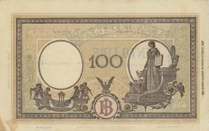 BANK OF ITALY 100 Lire 08/10/1943 Large B - Gig. BI 24A Pi...