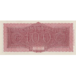 BANK OF ITALY 100 Lire 10/12/1944 Itálie turrita - Gig. BI ...