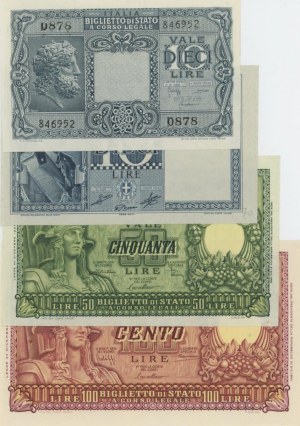 BANK OF ITALY 100 Lire and 50 Lire Italy Elmata, two Ticket...