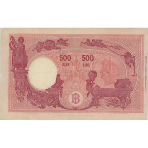 BANCA D’ITALIA 500 Lire 09/06/1945 Grande C - Gig. BI 34H Pi...