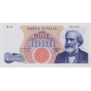 BANQUE D'ITALIE 1 000 lires 05/07/1963 Vert premier type - Gig....