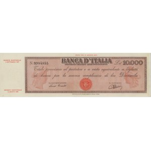 BANCA D’ITALIA 10.000 Lire 08/09/1947 Titolo provvisorio Med...