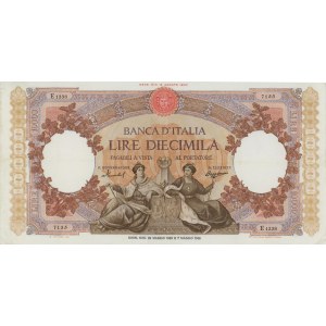 BANQUE D'ITALIE 10.000 Lire 26/05/1958 Reines de la mer - Gig....