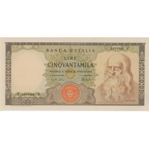 BANCA D’ITALIA 50.000 Lire 04/02/1974 Leonardo - Gig. BI 78D...