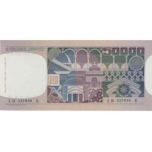 BANCA D'ITALIA 50 000 Lire 11/04/1980 Visage de femme - Gig. ...