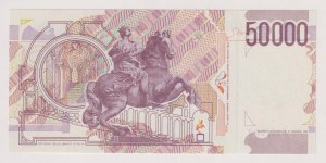 BANK WŁOCH 50,000 Lira Bernini Drugi Typ - Gig. BI 81...