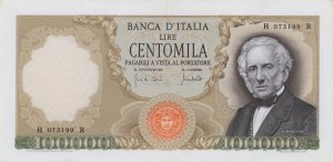 BANK OF ITALY 100,000 Lire 19/07/1970 Manzoni - Gig. BI 82B...