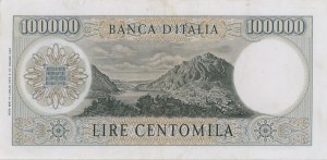 BANK OF ITALY 100,000 Lire 19/07/1970 Manzoni - Gig. BI 82B...