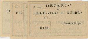ITALY 1917 Florence Pow WWI lot of 4 tickets...