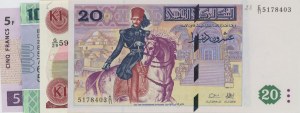 AFRIKA Sada 4 bankovek: Kongo 5 franků 1997 pick#86a + ...