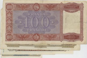 ALBÁNIE Sada 5 bankovek: 10 leků + (5 + 20 + 100 + 500)...