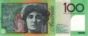 AUSTRÁLIE 100 dolarů 1998-2001 - Pick #55b Malé číslo s...