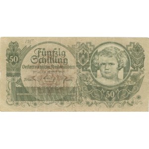 AUSTRIA 50 Schilling 29/05/1945 pick #117 taglietto in basso...