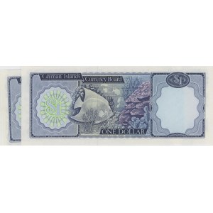 CAYMAN lot de 2 billets : $1 A/3 1974 (1983) pick#5b + $1...