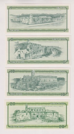 Cuba - Certificates of 1 + 5 + 10 + 20 Pesos series B. Ref. Pi...
