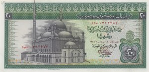 EGYPT 20 liber 1976/1978 pick#48 číslo tužkou...