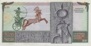 EGYPT 20 liber 1976/1978 pick#48 číslo tužkou...
