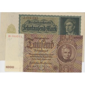 ALLEMAGNE lot de 2 billets : 1000 Mark 1922 pick#72 + 1000...