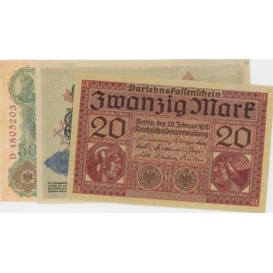 NĚMECKO Série 3 bankovek: 50 marek 21/04/1910 pick#41 + ...