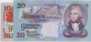 GIBRALTAR série 2 bankovek: 10 liber 2006 výběr#32 + 20 liber 2006 výběr#32 + 20 liber 2006 výběr#32 + 20...