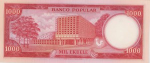 EQUATORIAL GUINEA 1000 Ekuele 1975 pick#13 pencil number...