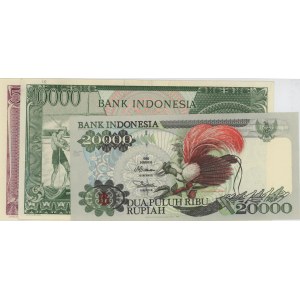 INDONESIE lot de 3 billets : 20000 Rupiah 1995 pick#135a ...