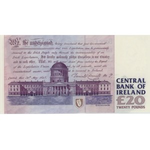 IRLANDE 20 Livres 1992-1999 pick#77 numéro de crayon...