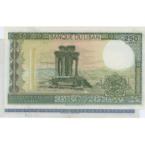 LIBAN lot de 2 billets : 250 Livres 1983 pick#67b + 100 ...