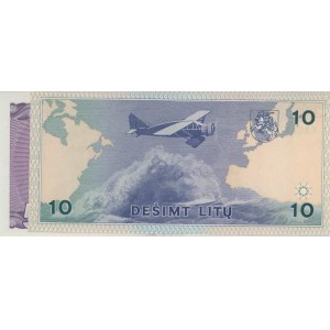 LITUANIA lotto di 2 biglietti 1993: 5 Litai pick#55a + 10 Li...