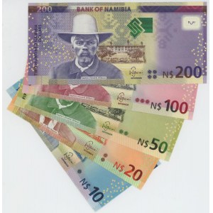 Namibia Lotto di 5 banconote come da foto...