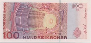 NORSKO 100 korun 1998 výběr č. 47a tužkou...