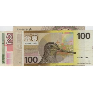 OLANDA lotto di 4 banconote 1955-1989 5+25+25+100 Gulden - s...