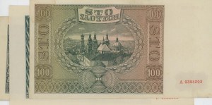 POLAND lot of 3 banknotes: 5 Zlotich 1941 pick#101 + 50 Z...