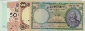 PORTUGAL lot of 4 tickets: 500 Escudos 1979 pick#170b ...