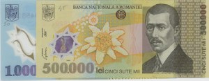ROMANIA lot of 2 banknotes: 1000000 Lei 2003 pick#116a + 5...