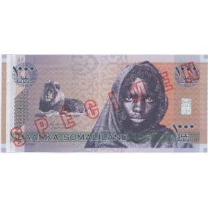 SOMALILAND 1000 Shillings 2006 specimen pick#cs1s numero a m...