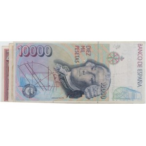 ESPAGNE lot de 4 billets : 1000 Pesetas 1992 pick#163 + 20...