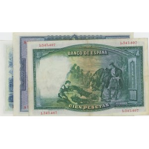 ESPAGNE lot de 5 billets : 100 Pesetas 1931 pick#83 + 100 ...