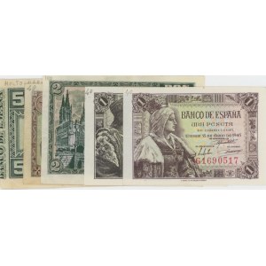 SPAGNA lotto di 5 biglietti: 5 Pesetas 1937 BilBao pick#s561...
